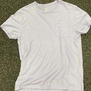 J. Crew Blue Purple Pocket T-Shirt